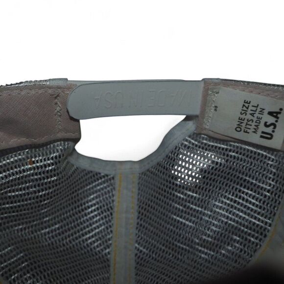 Levi Garrett Vintage 5 Star 80s 3 Stripe Mesh Trucker Snapback Hat Brown OS - Picture 6 of 9